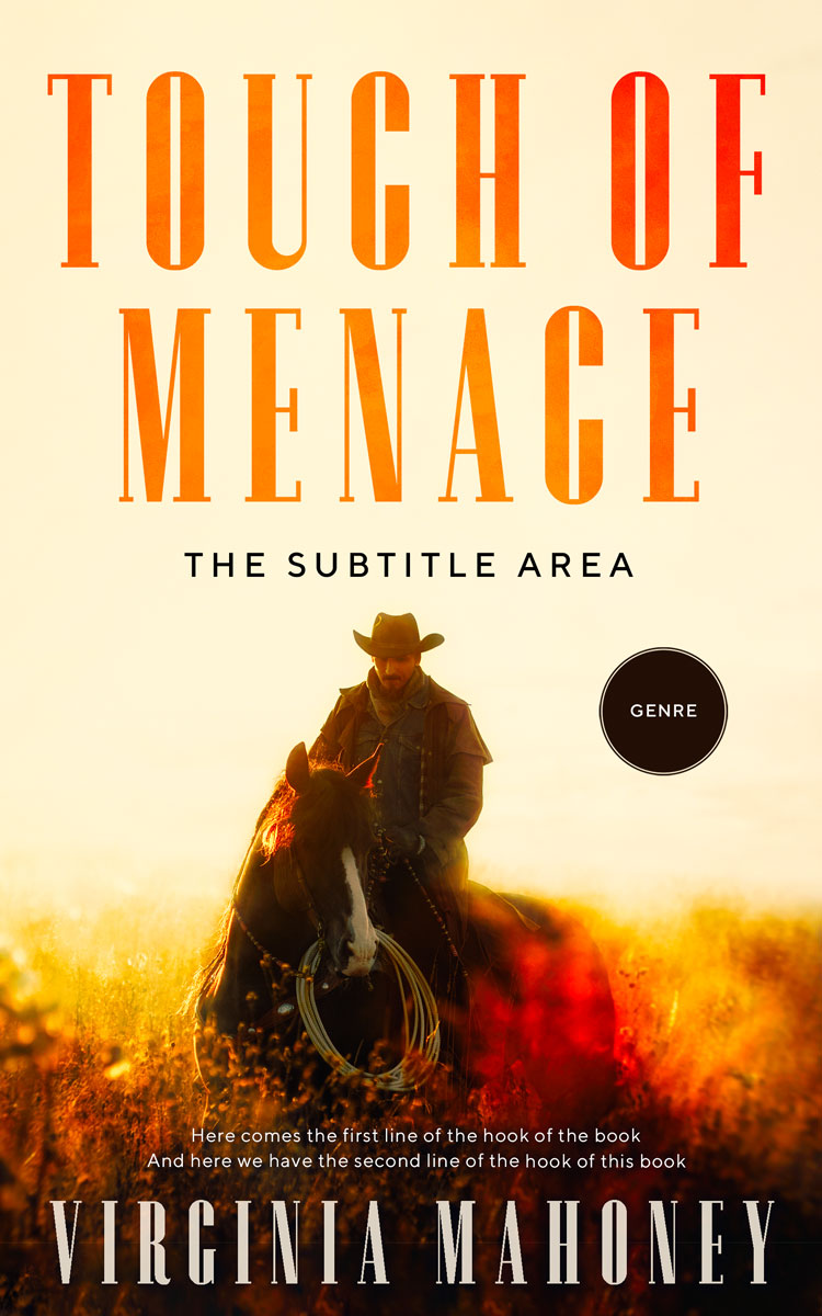 2D view of Premade Action & Adventure Book Cover - Champagne