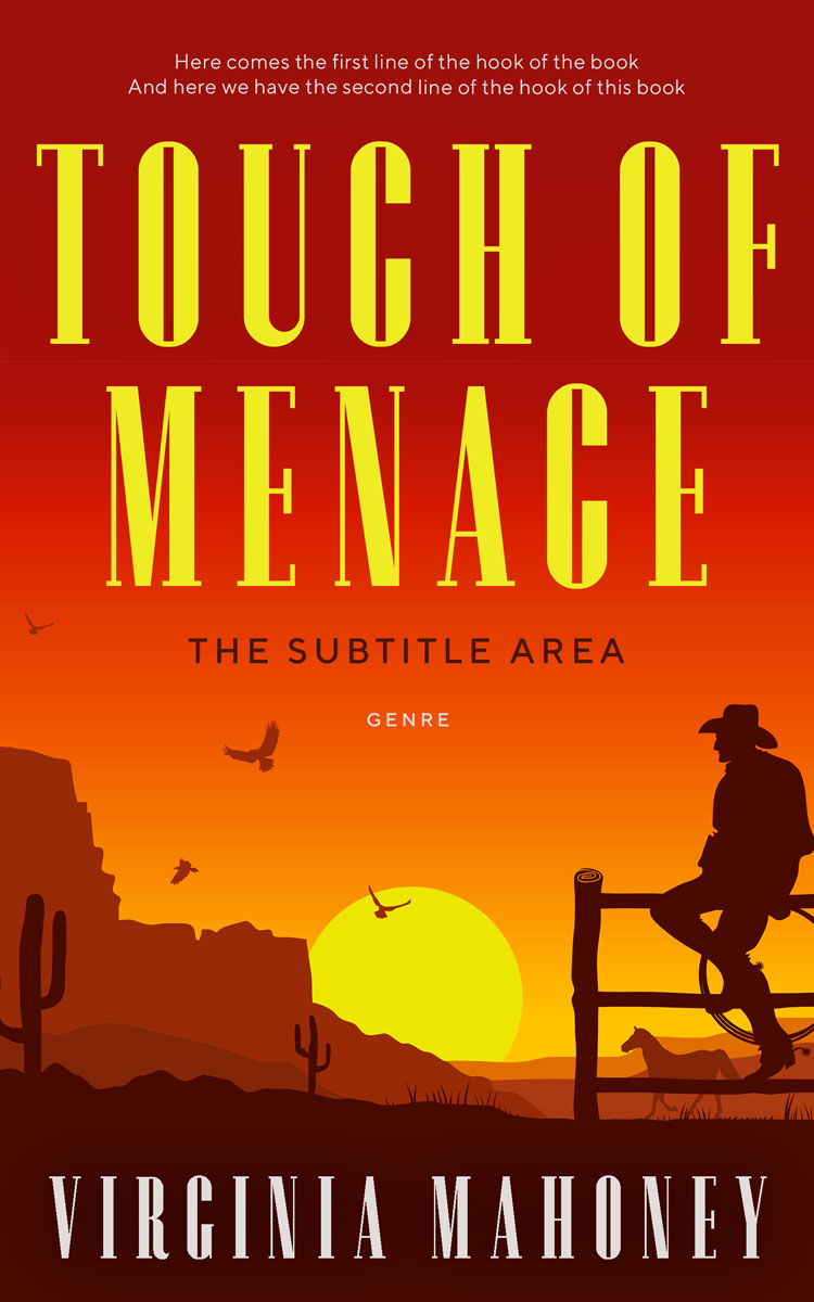 2D view of Premade Action & Adventure Book Cover - Golden Dream