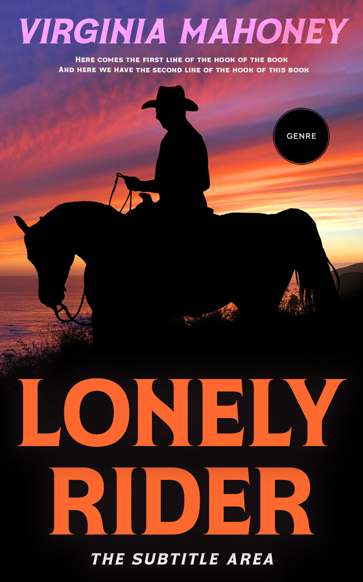 2D view of Premade Action & Adventure Book Cover - Chestnut Rose