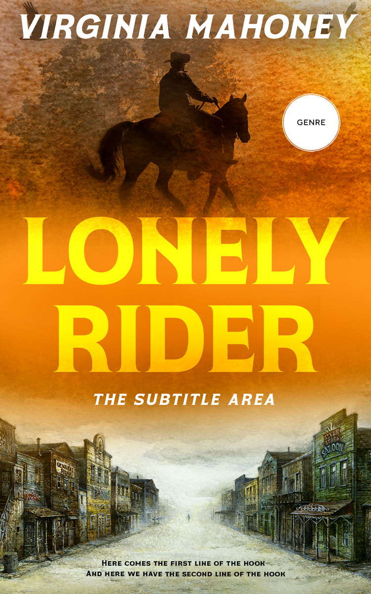 2D view of Premade Abstract Book Cover - Bourbon