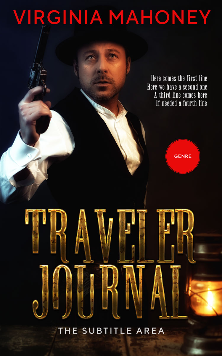 2D view of Premade Historical Book Cover - Whiskey