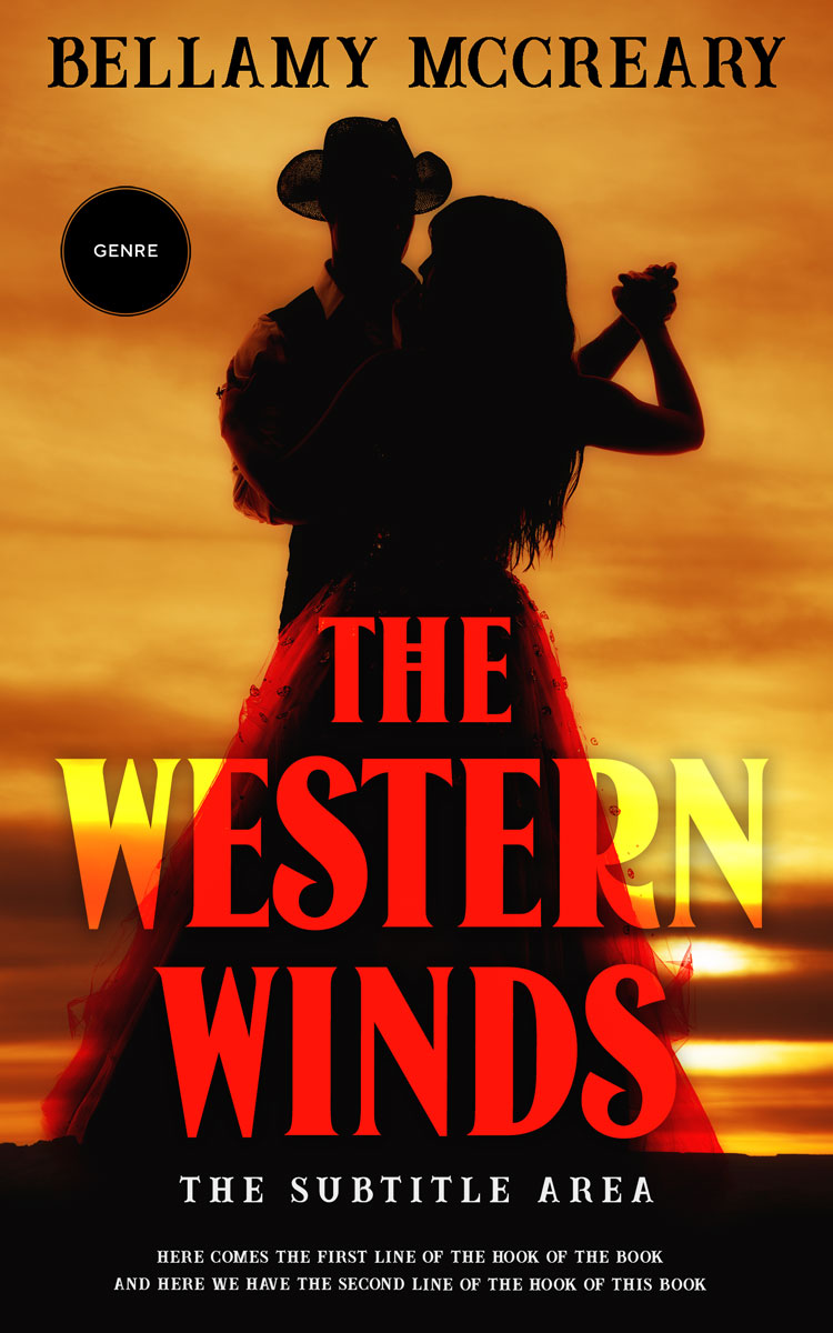 2D view of Premade Romance Book Cover - Hot Cinnamon