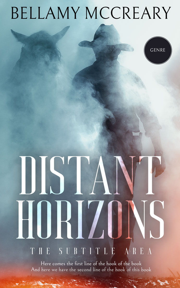 2D view of Premade Action & Adventure Book Cover - Regent Gray