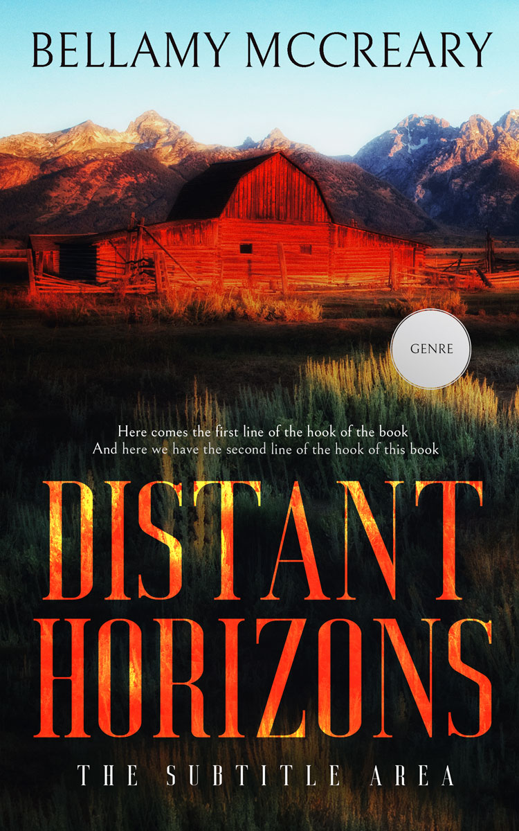 2D view of Premade Western Book Cover - Cocoa Brown