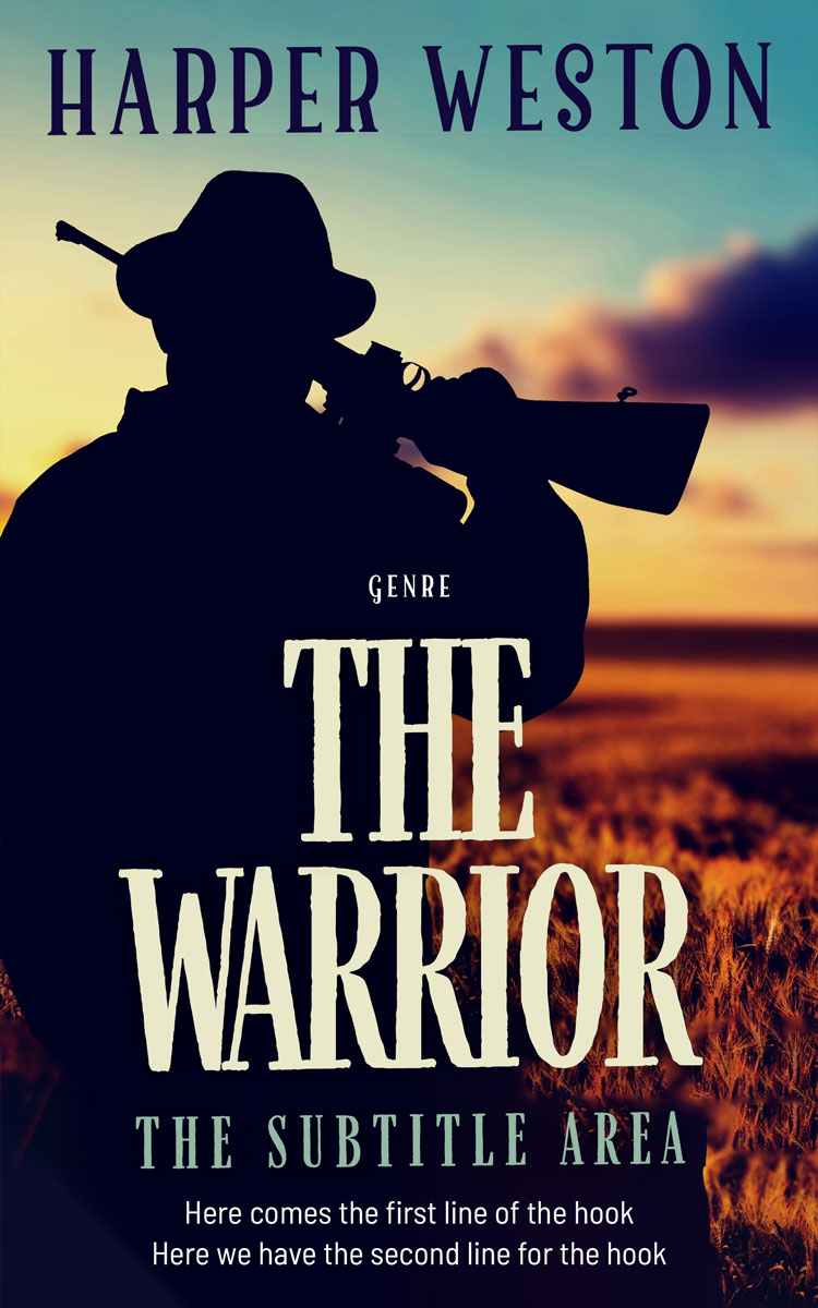 2D view of Premade Western Book Cover - Haiti