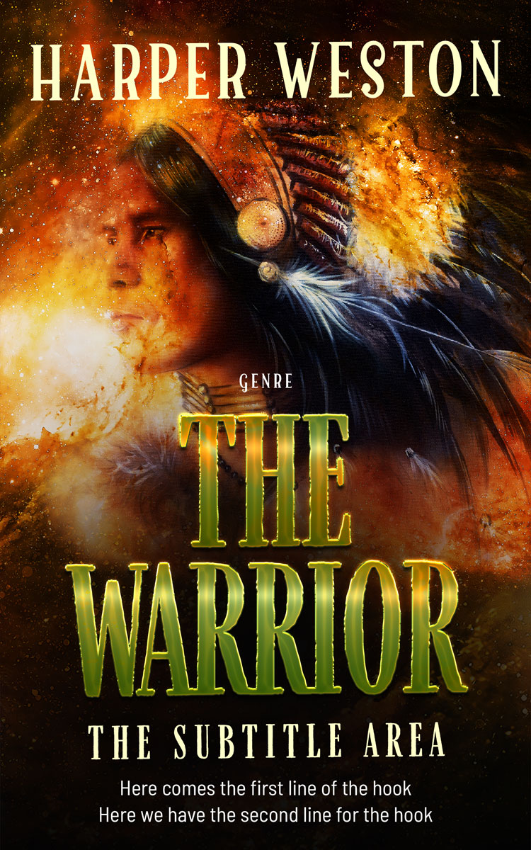 2D view of Premade Abstract Book Cover - Di Serria