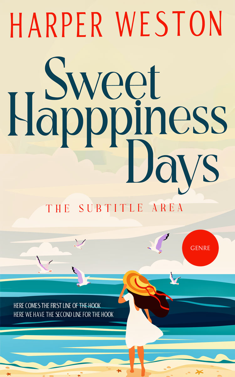 2D view of Premade Romance Book Cover - Elm