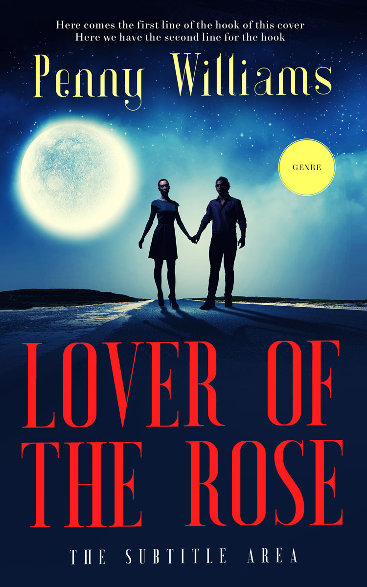 2D view of Premade Romance Book Cover - Petite Orchid