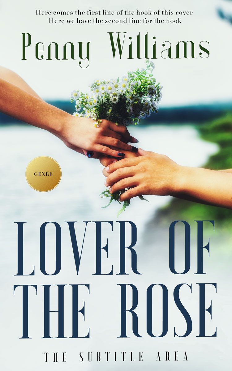 2D view of Premade Romance Book Cover - Outer Space