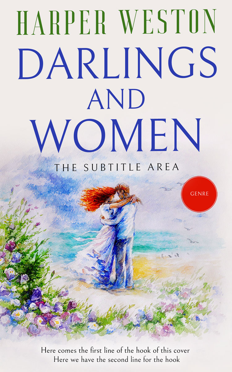 2D view of Premade Romance Book Cover - Bon Jour