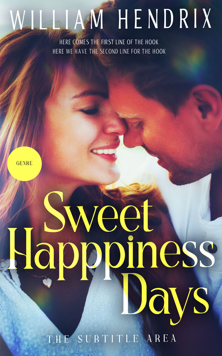 2D view of Premade Romance Book Cover - Blackcurrant