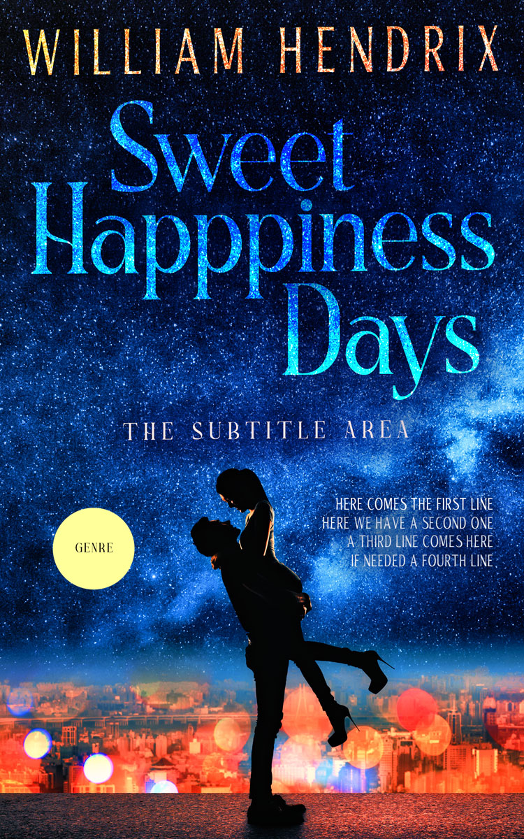 2D view of Premade Romance Book Cover - Blue Zodiac