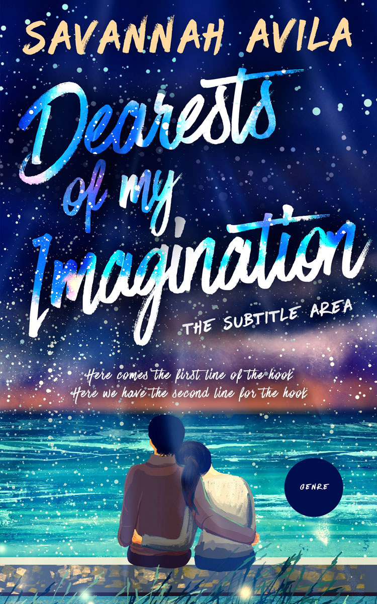 2D view of Premade Romance Book Cover - Bunting