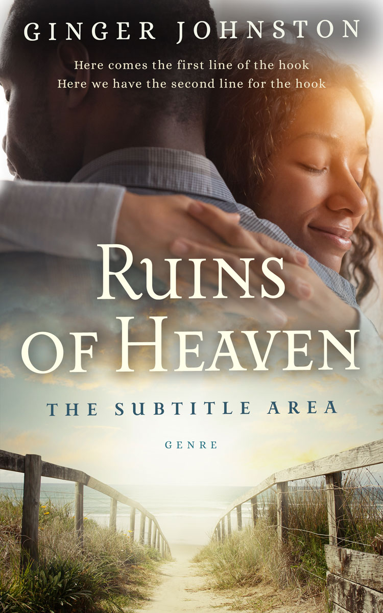 2D view of Premade Romance Book Cover - Bison Hide