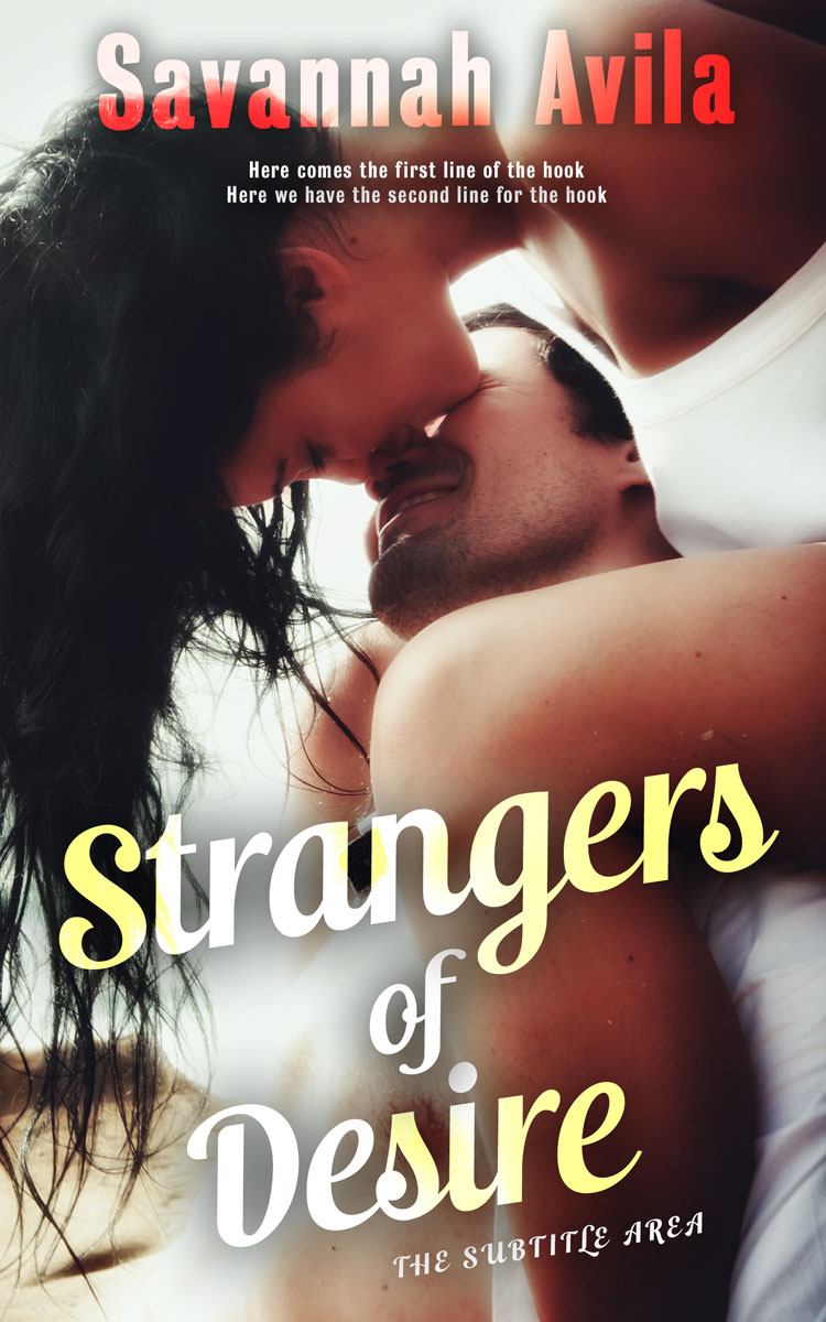 2D view of Premade Erotica Book Cover - Soft Amber