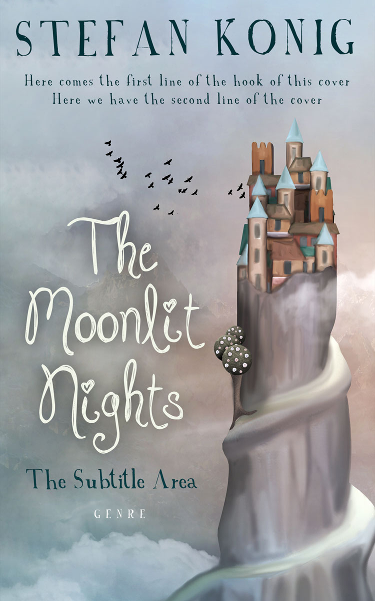 2D view of Premade Children's Book Cover - Gray Chateau