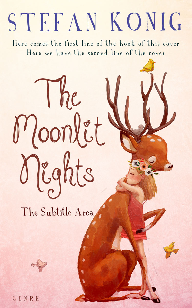 2D view of Premade Teen & Young Adult Book Cover - Linen