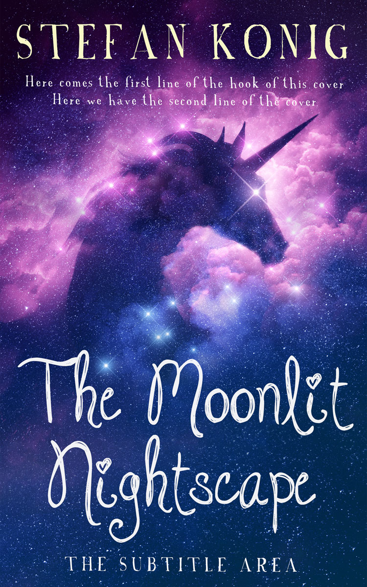 2D view of Premade Fantasy Book Cover - Astronaut