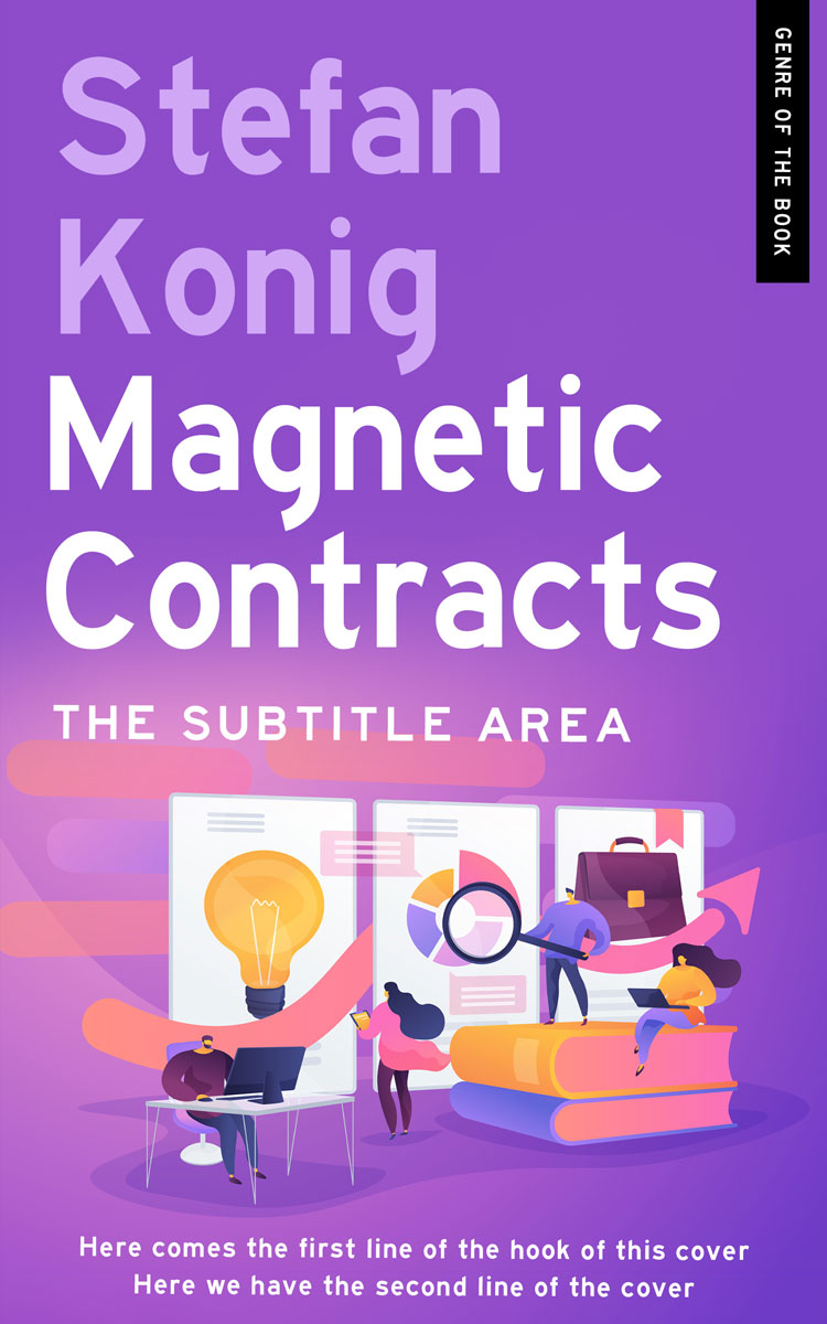 2D view of Premade Business Book Cover - Amethyst