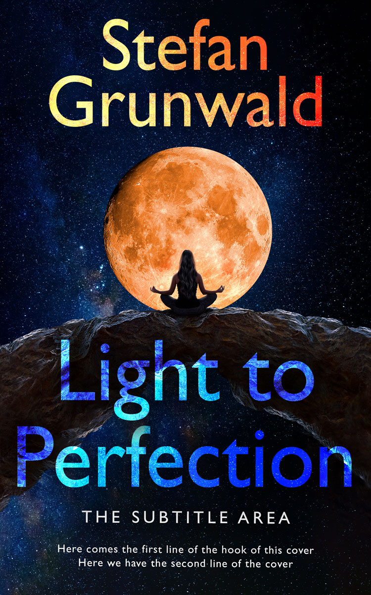 2D view of Premade Health & Mind & Body Book Cover - Ebony