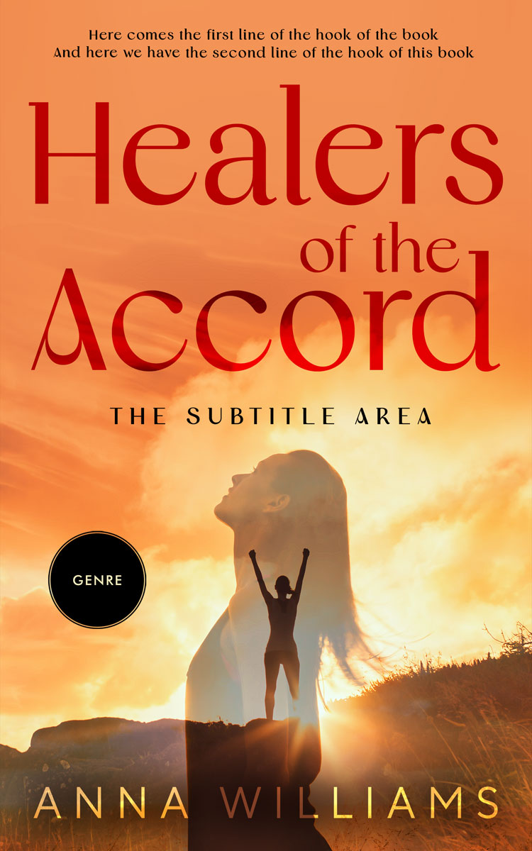 2D view of Premade Religion & Spirituality Book Cover - Burnt Sienna