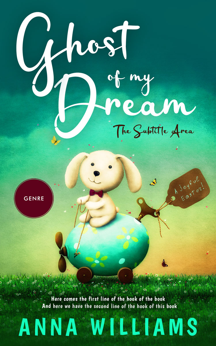 2D view of Premade Teen & Young Adult Book Cover - Deco