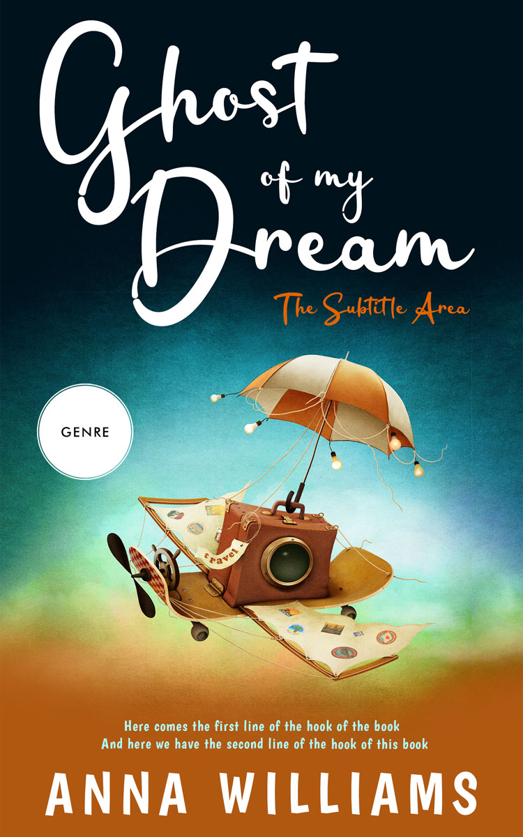 2D view of Premade Fantasy Book Cover - Timber Green