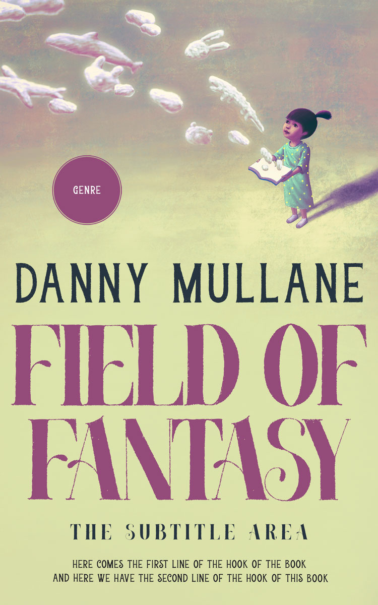 2D view of Premade Teen & Young Adult Book Cover - Thistle Green