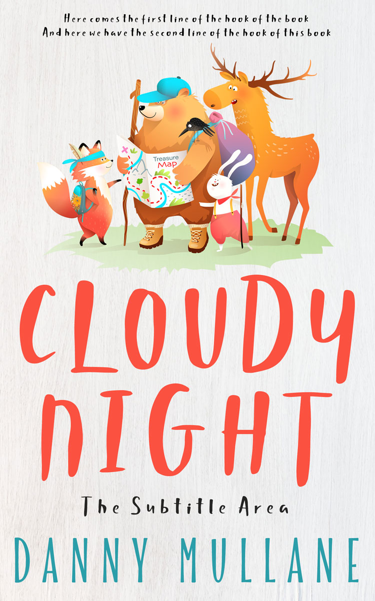 2D view of Premade Nature Book Cover - Cararra