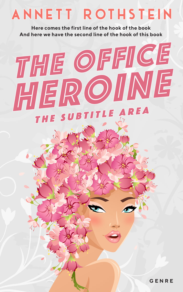 2D view of Premade Chick Lit Book Cover - Bizarre