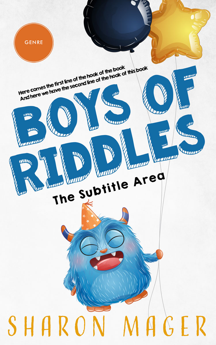 2D view of Premade Teen & Young Adult Book Cover - Black Haze