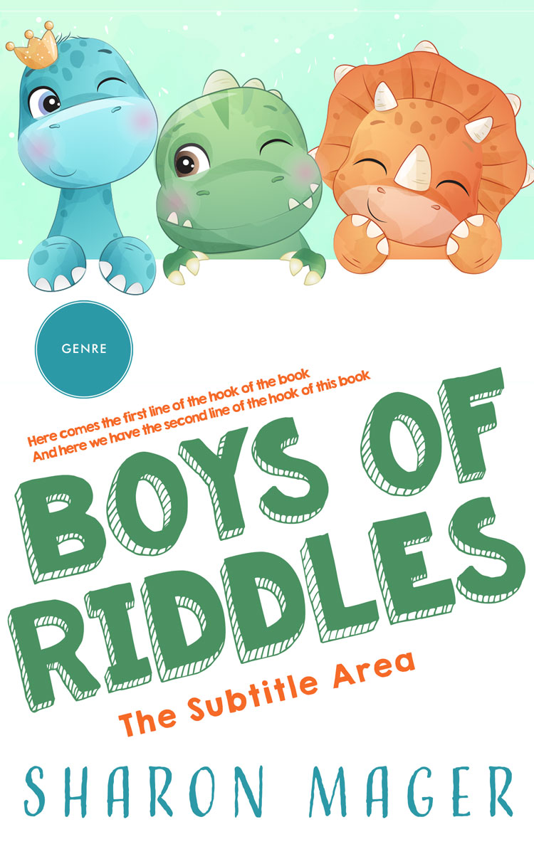 2D view of Premade Children's Book Cover - Viridian