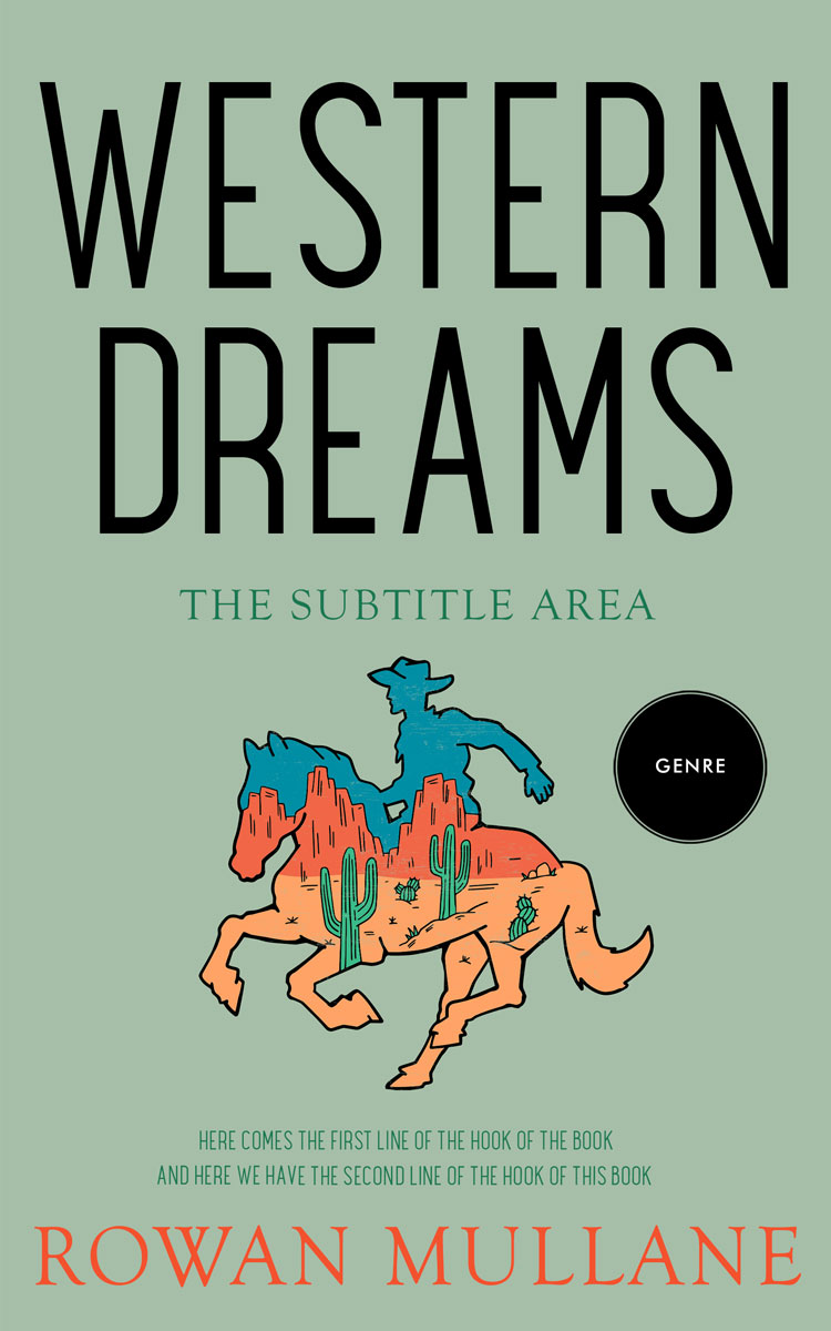 2D view of Premade Action & Adventure Book Cover - Summer Green