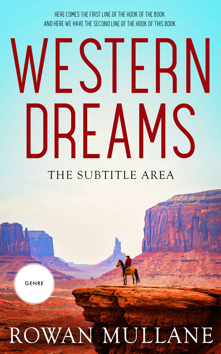 2D view of Premade Western Book Cover - Nebula