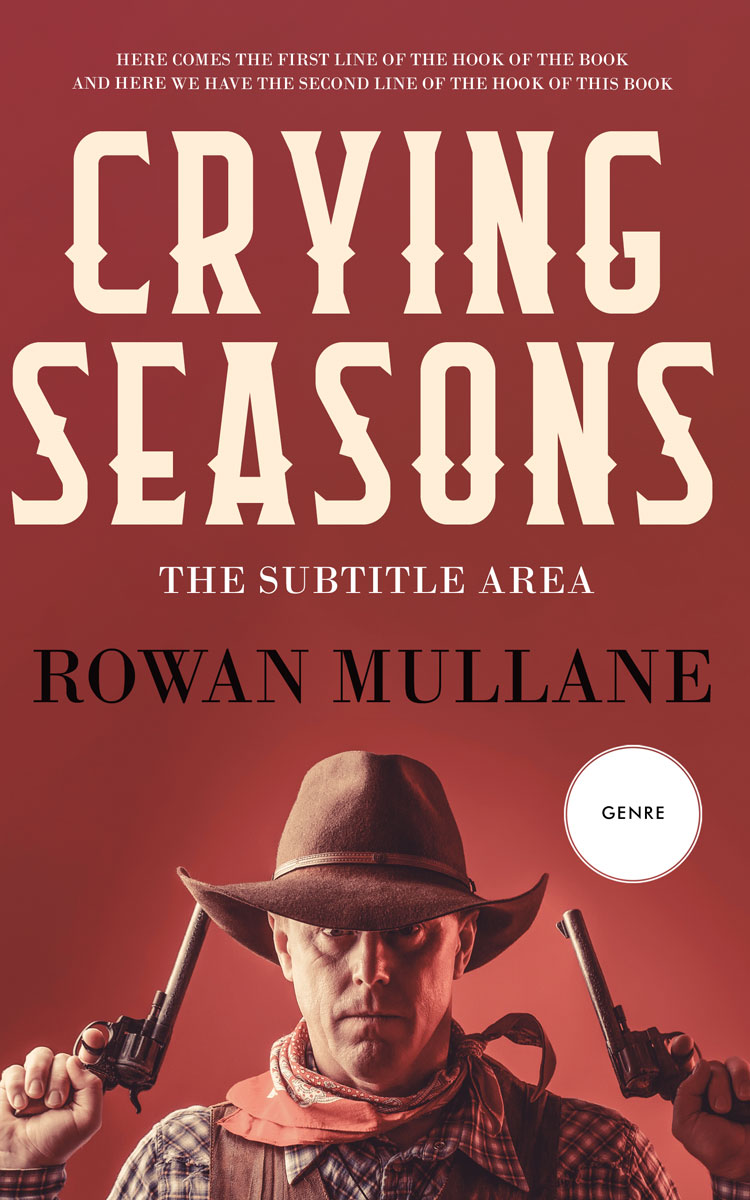 2D view of Premade Action & Adventure Book Cover - Sanguine Brown