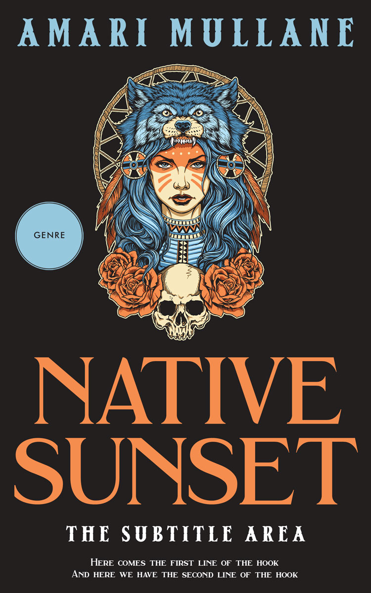 2D view of Premade Paranormal & Urban Book Cover - Thunder