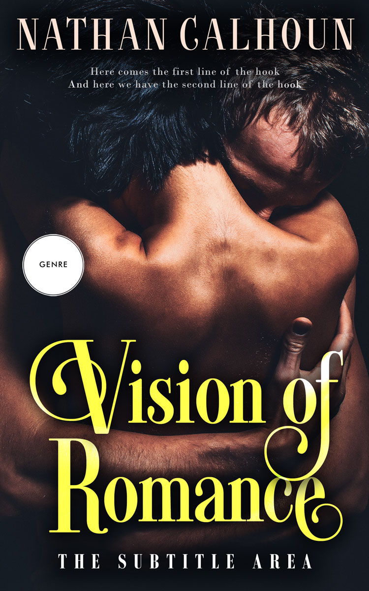 2D view of Premade Erotica Book Cover - Harvest Gold