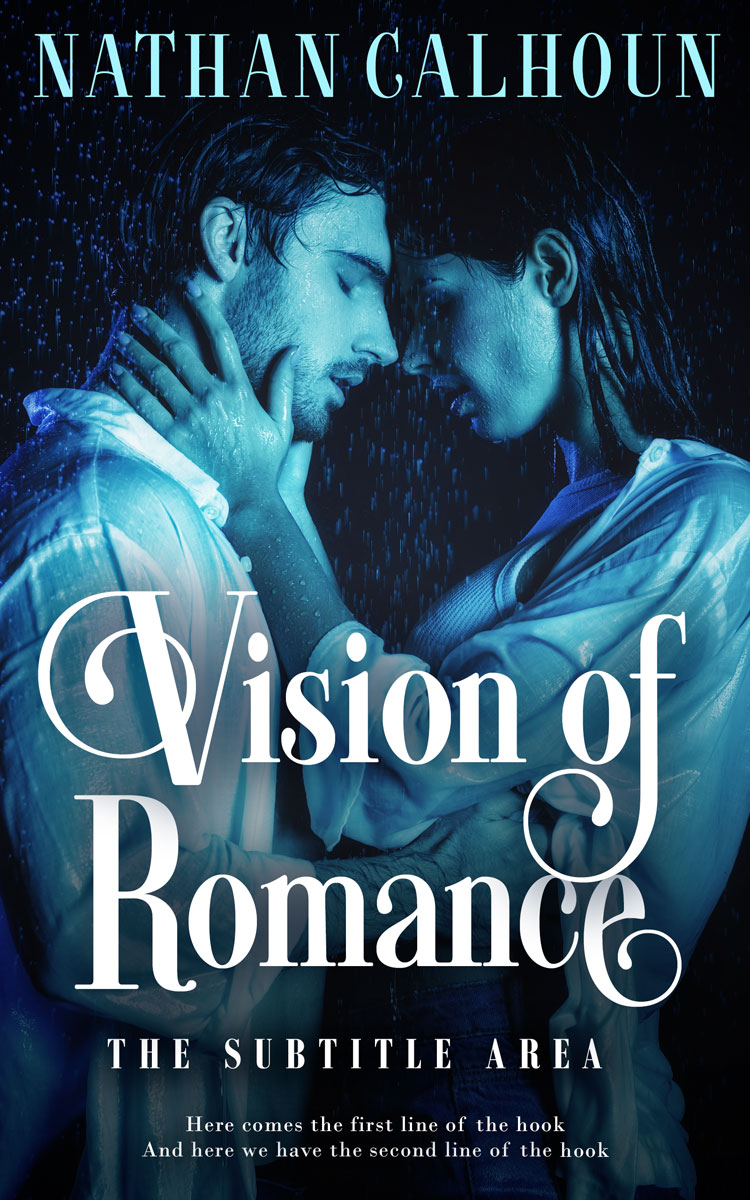 2D view of Premade Erotica Book Cover - Ebony