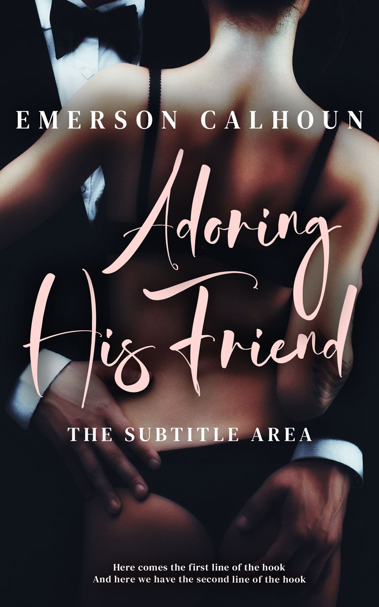 2D view of Premade Erotica Book Cover - Silver Rust