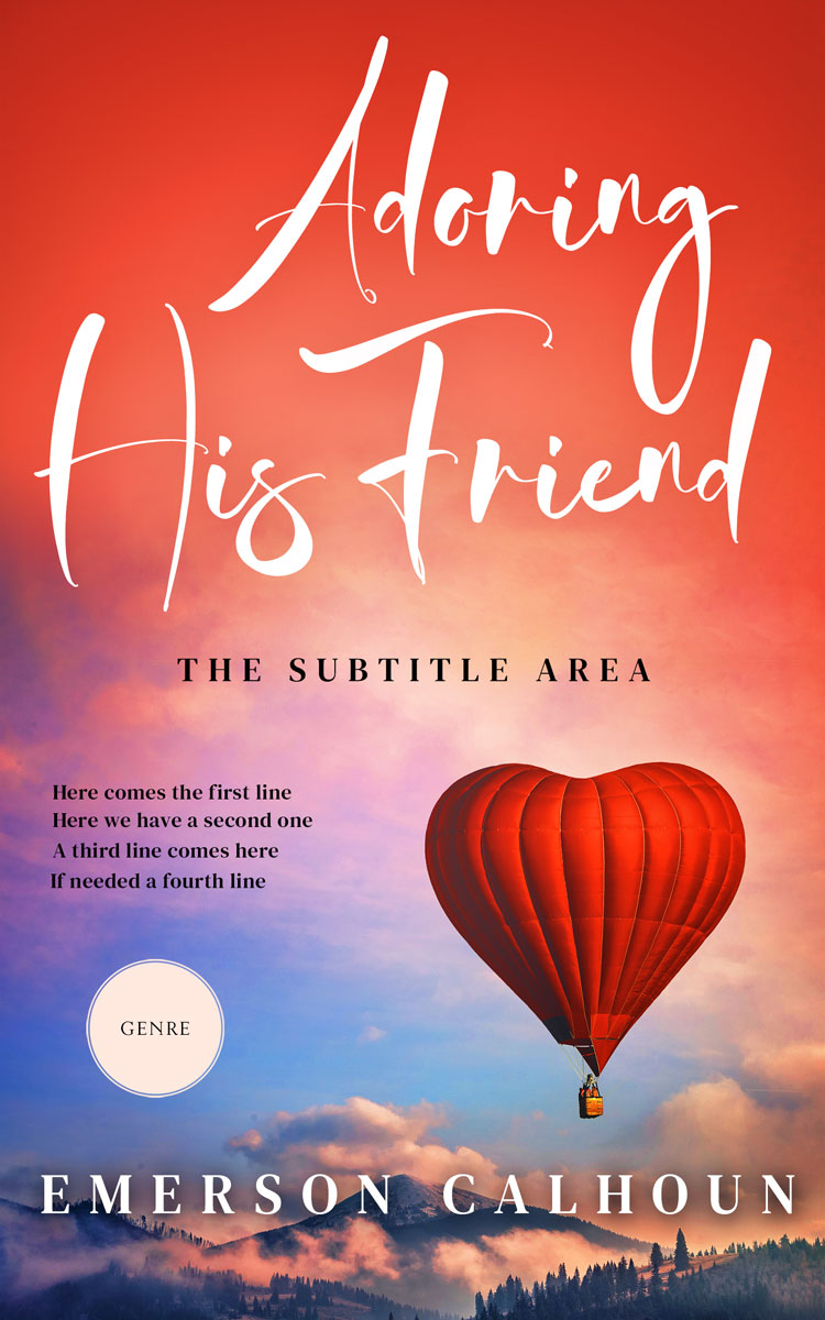 2D view of Premade Romance Book Cover - Valencia