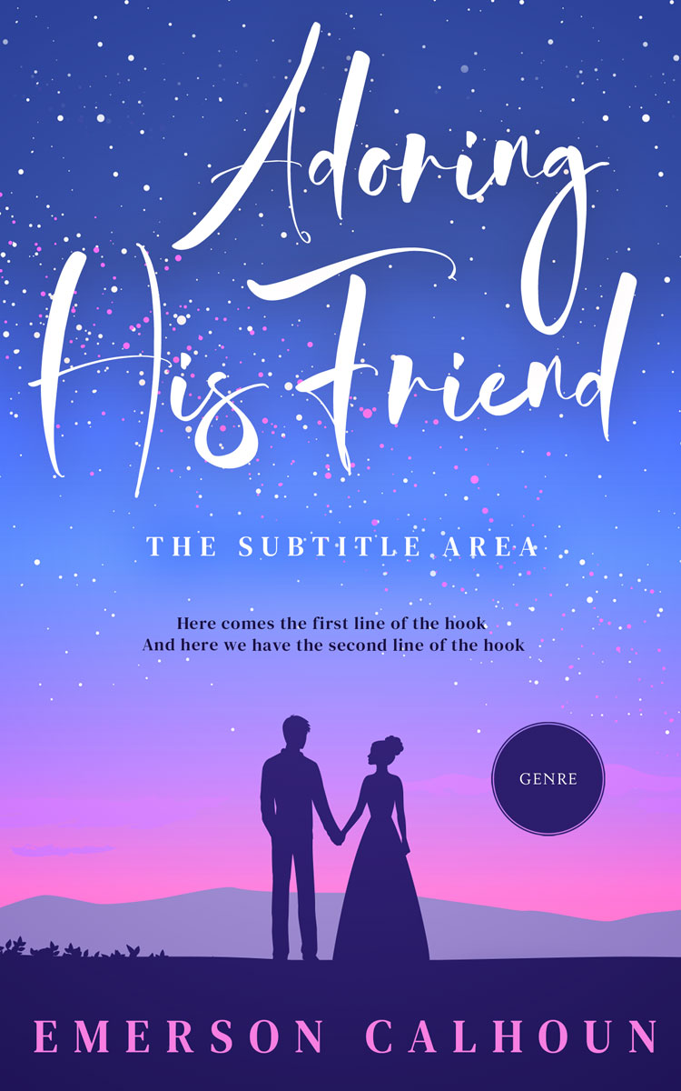 2D view of Premade Romance Book Cover - San Marino