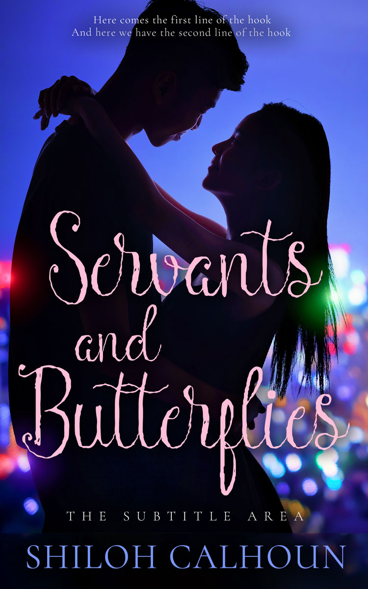 2D view of Premade Romance Book Cover - Ebony