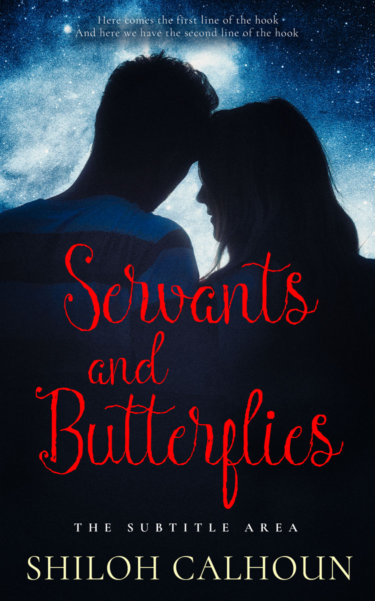 2D view of Premade Romance Book Cover - Ebony