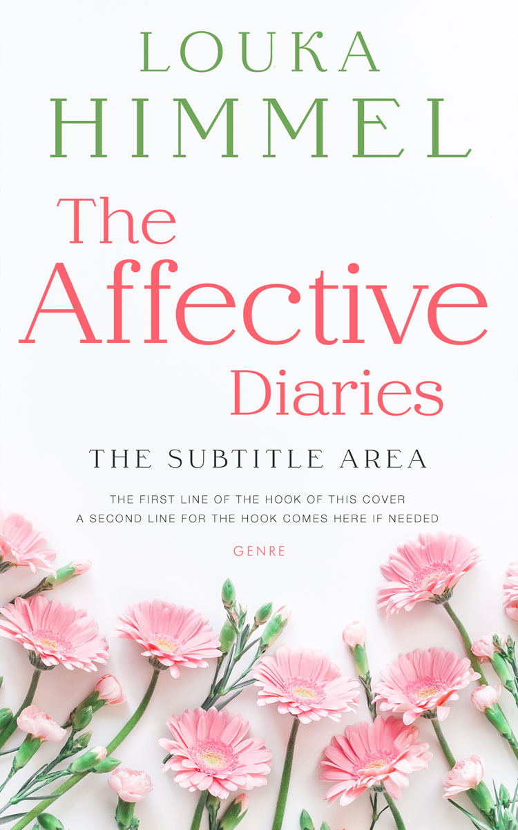 2D view of Premade Chick Lit Book Cover - Soft Peach