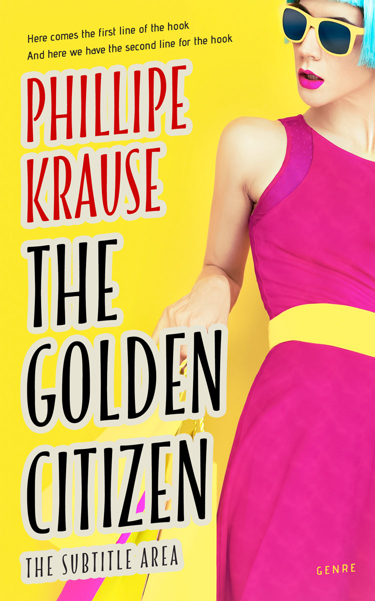 2D view of Premade Romance Book Cover - Cerise