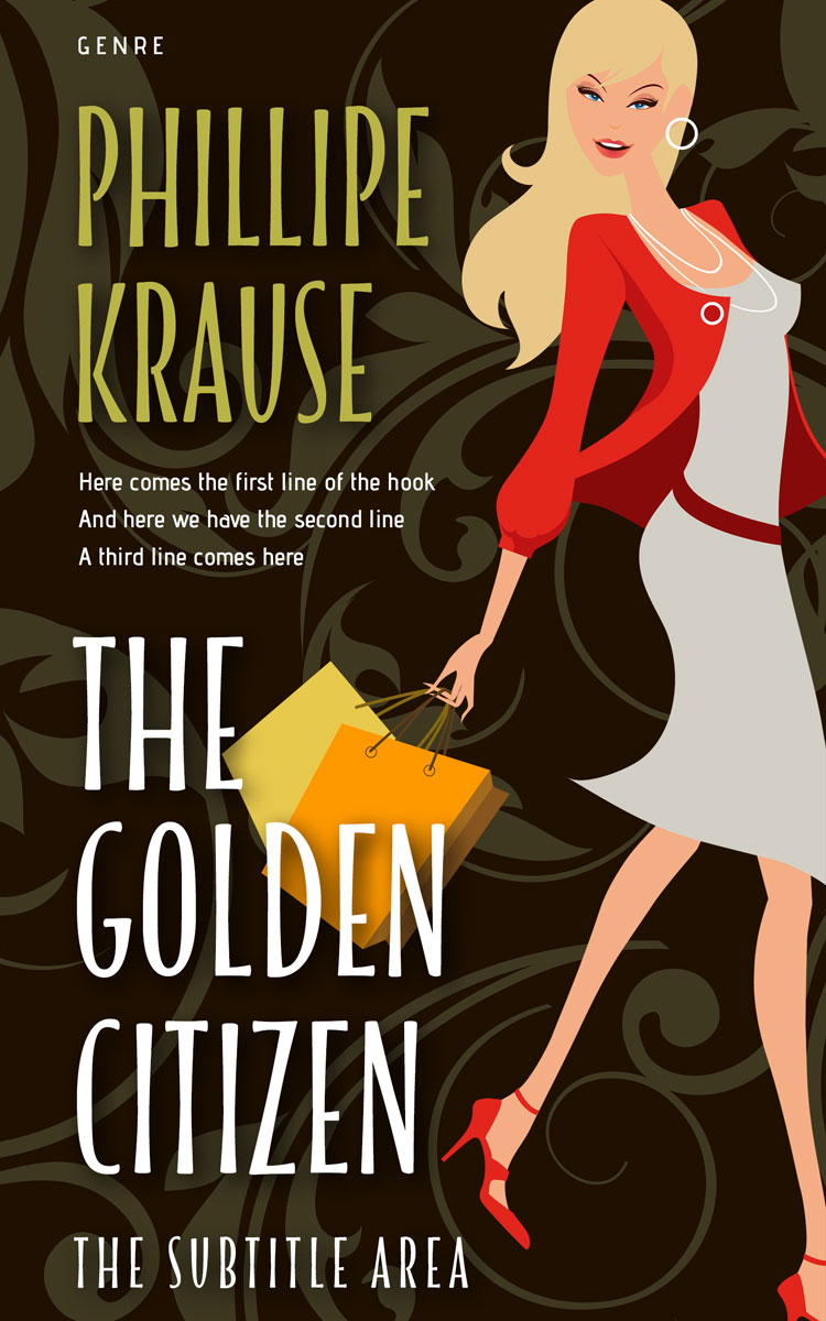 2D view of Premade Chick Lit Book Cover - Karaka