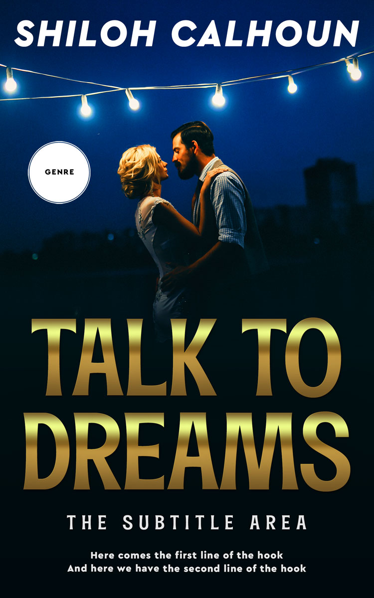 2D view of Premade Romance Book Cover - Black Pearl