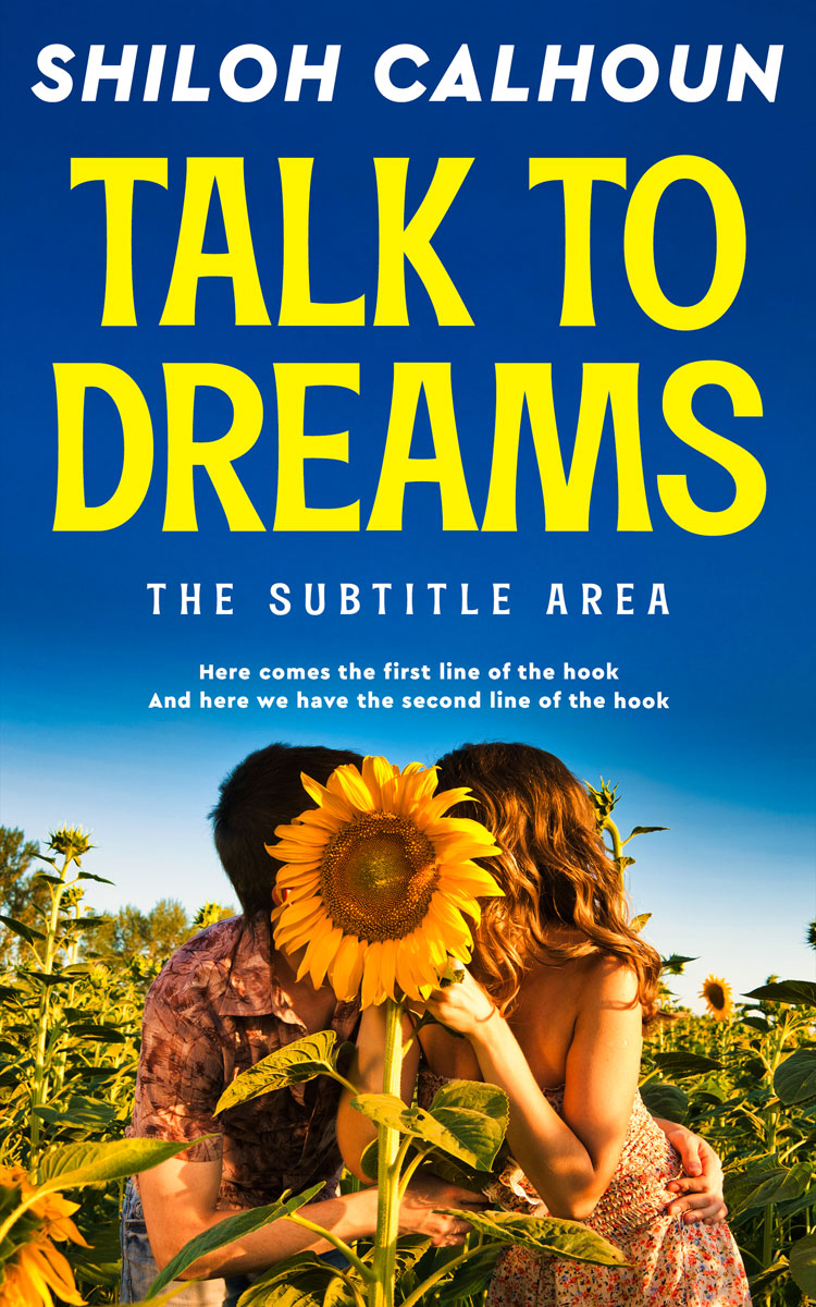 2D view of Premade Romance Book Cover - Venice Blue