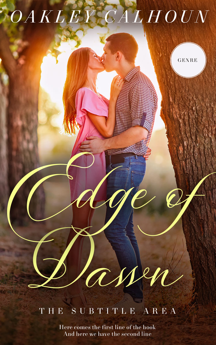 2D view of Premade Romance Book Cover - Saddle