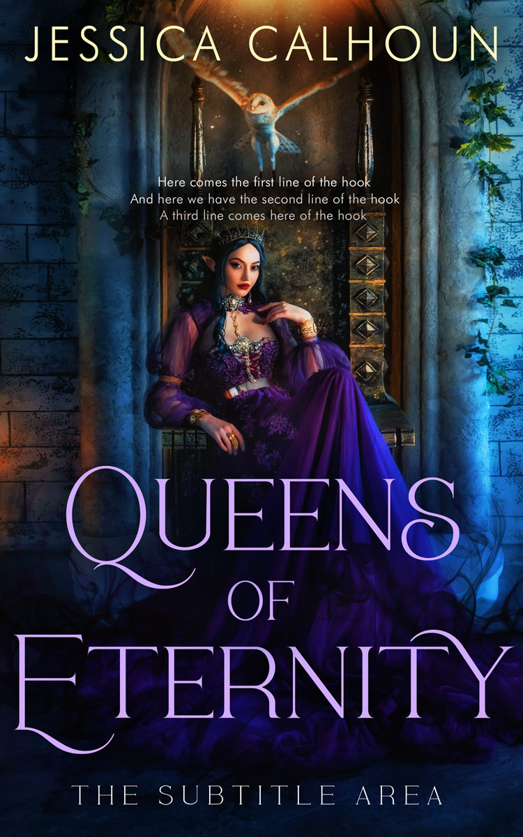 2D view of Premade Fantasy Book Cover - Cinder